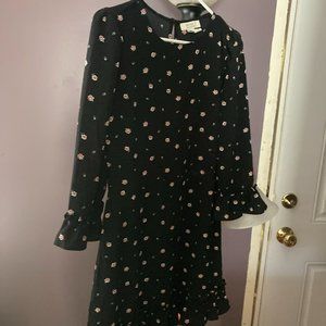Forever 21 Black with flowers mini dress